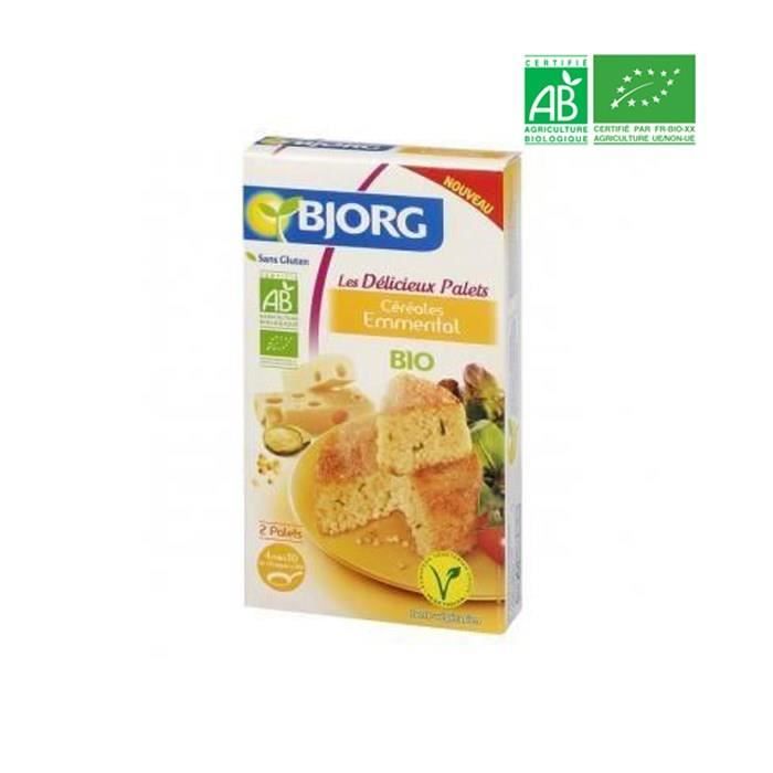 BJORG Palets Céréales Emmental Bio 200g