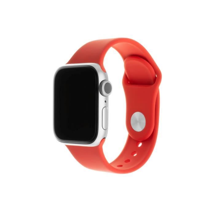 Jeu de bracelets en silicone FIXED Bracelet en silicone compatible avec Apple Watch 38-40 mm, rouge