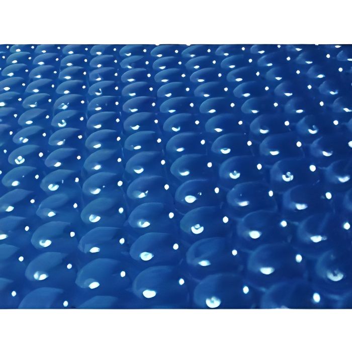 Bâche à bulles pour piscine Lulu - 400 µ - bordée 1 coté - Bleu