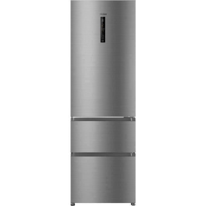 HAIER R3DF512DHJ - Réfrigérateur multi-portes - 330L (233+97) - Froid ventilé - A+ - L59.5 x H190,5 cm - Silver