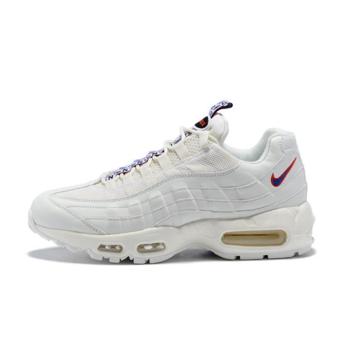 Baskets NIKEs AIRs Max 95 OG Chaussures de Running Basses Femme Homme blanc