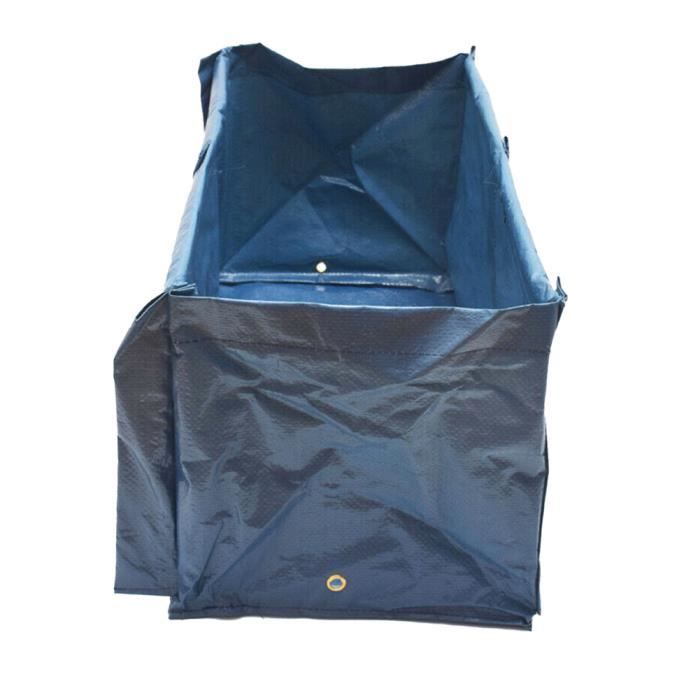 Sac de culture,sac de culture Grand sac de plantation Planteur de jardin 6 Cadre de support pour les légumes de tomates ,Houses Bleu