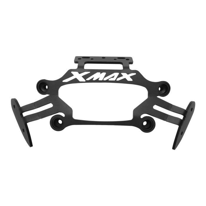 Support de Moto Noir GPS Support de TéLéPhone Mobile Support de Plaque de Navigation pour Miroirs Support pour Yamaha XMAX 300 400