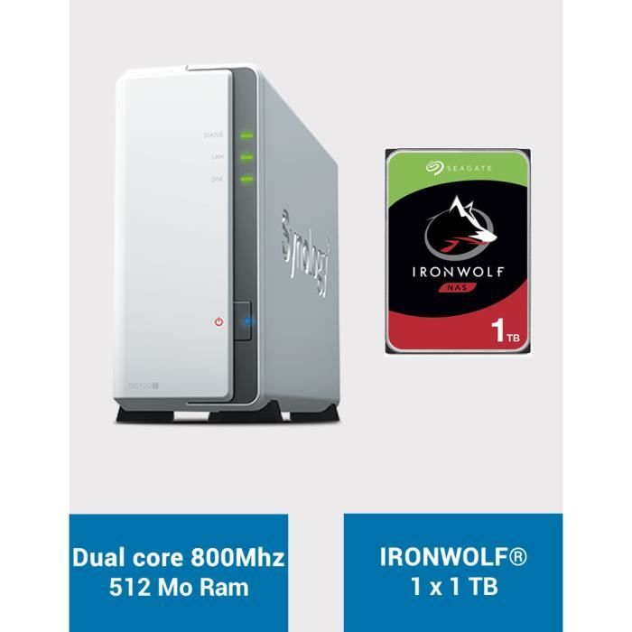 Synology DS120J Serveur NAS IRONWOLF 1 To