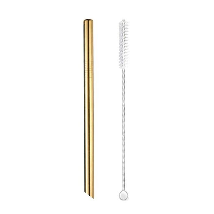 Nettoyeur De Pailles Réutilisables - Longueur 20cm | Métal Et Plastique | Pour Pailles Métalliques Ou Verre