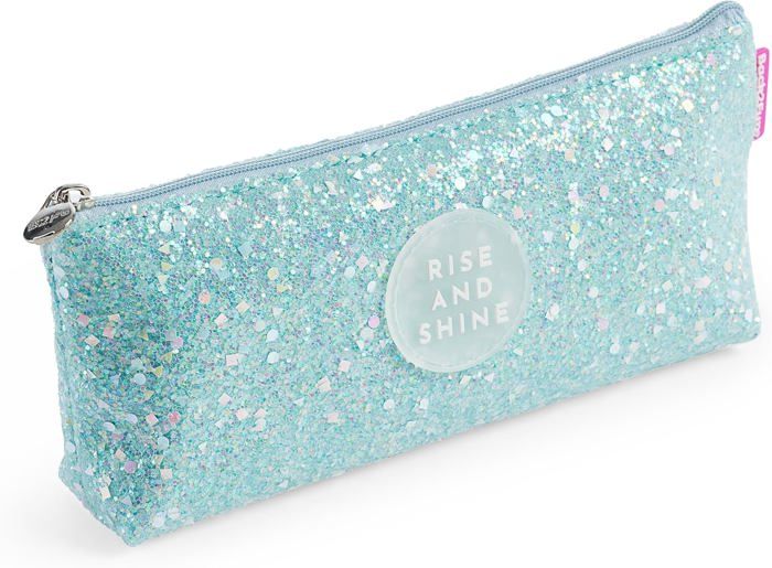 Back2Fun Astuccio Triangolare Glitter Rosa – Un Comparto, 20x8x3,5 Cm, Con Cerniera - 2