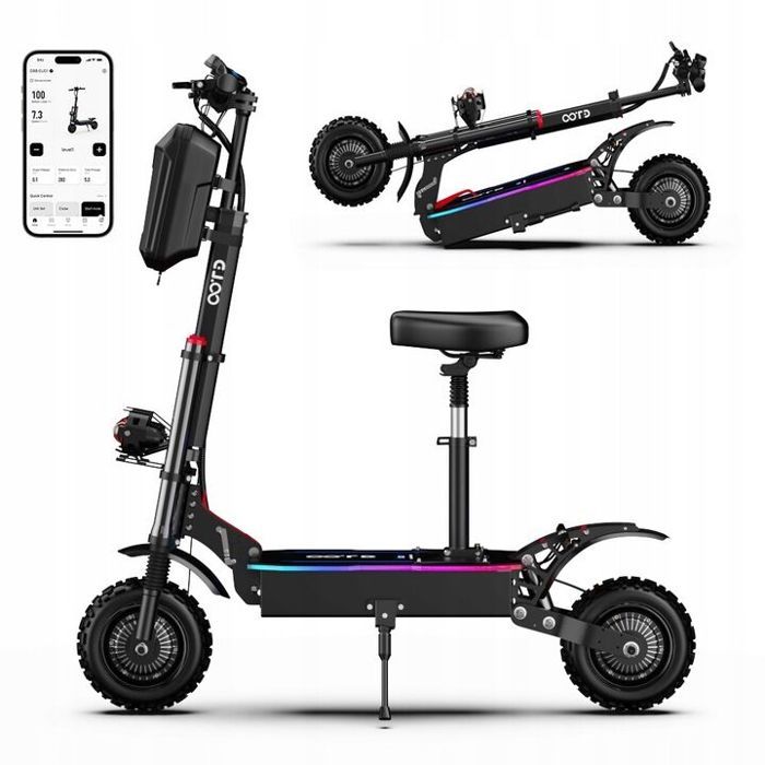 Trottinette Électrique KUKIRIN G4 2400W - 60V 20Ah, Autonomie 100km, Pneus 11 Pouces Tout Terrain