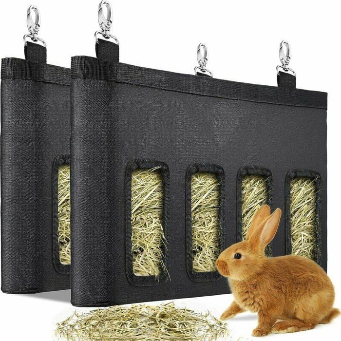 Comparer les prix de 2 Pices Sacs de Mangeoire de Foin pour Lapin Sac de Mangeoire de Foin de Cochon dInde Sac de Mangeoire de couleurs multip Largeight