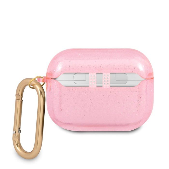 Casque - ecouteurs Guess - GUAPUCG4GP - AirPods Pro cover pink Glitter Collection