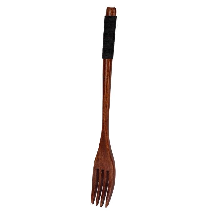 Fourchette en bois - OKUMGGYJ - 225 cm - Légère - Pratique - Idéale pour barbecue et camping