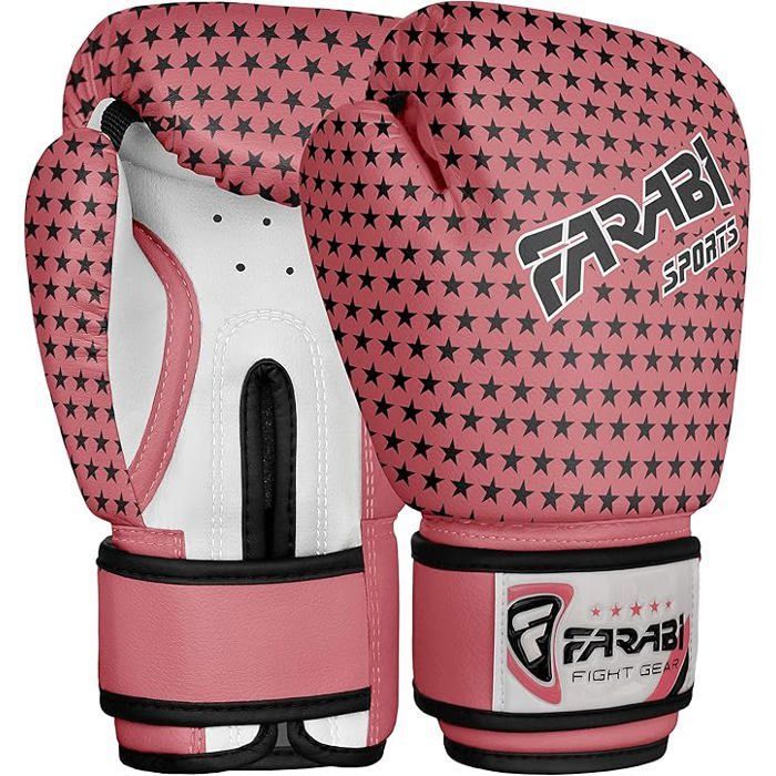 Gants De Boxe Pour Enfants En Cuir Synthétique Avec Rembourrage En Mousse De Polyuréthane