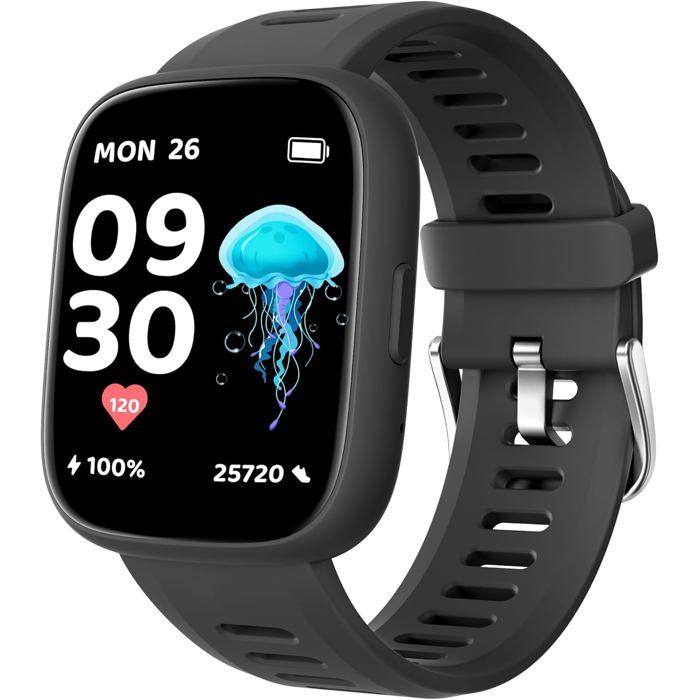Montre GPS Enfant - UNDERSCORE - TICTIKY - Étanche IP68 - Suivi Sommeil - Activités Multisport