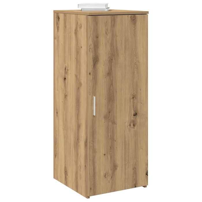 Armoire de rangement chêne artisanal style contemporain en bois dingénierie 40x45x103 5 cm 1 étagère derrière la porte