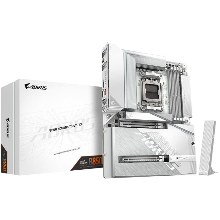 Gigabyte B850 AORUS STEALTH ICE - vue 7