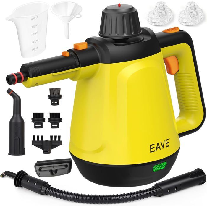 Nettoyeur Vapeur Portable 110℃ Nettoyeur Vapeur À Main Pour Un Nettoyage Efficace Polyvalent Vaporetto Avec 10 Accessoires[YN14] - Kpo Design