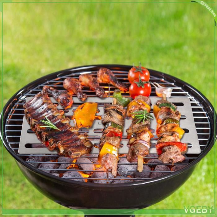 Plaque de cuisson (barbecue) - FAFEICY - Lixada Fafeicy - Titane - Légère & portable - Anti-corrosion