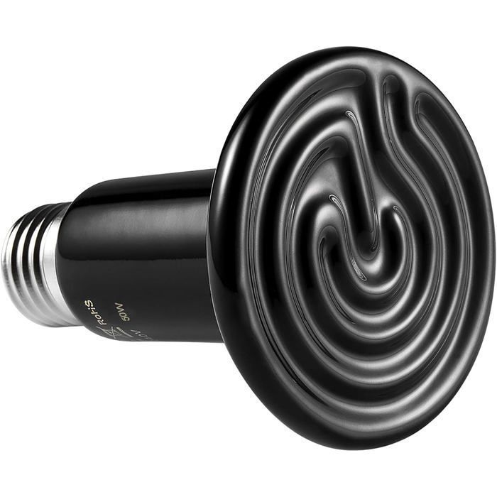 Ampoule Chauffante Céramique E27 50W - Chaleur Infrarouge Sans Lumière Pour Reptiles Et Animaux