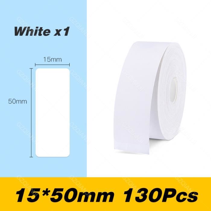 Blanc 15x50 130pcs - Mini Imprimante D'étiquettes D11, Étiquette  Autocollante Étanche, Couleur Pure, Transpar - Cdiscount Informatique