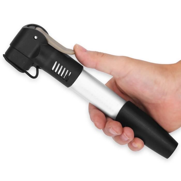 Mini pompe portative pour vélo, 120 lb / po2 sans changement de soupape, avec support de montage et sangles fixes