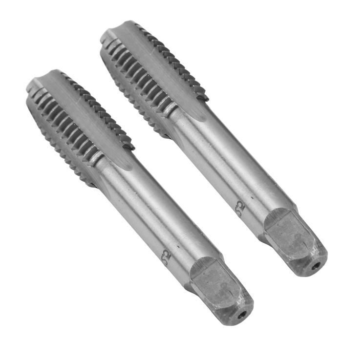 Robinet NPT Acier Au Carbone 6 Pièces - Ensemble Taraudage Filetage 1 à 1/8 Pouces Avec Boîte De Rangement