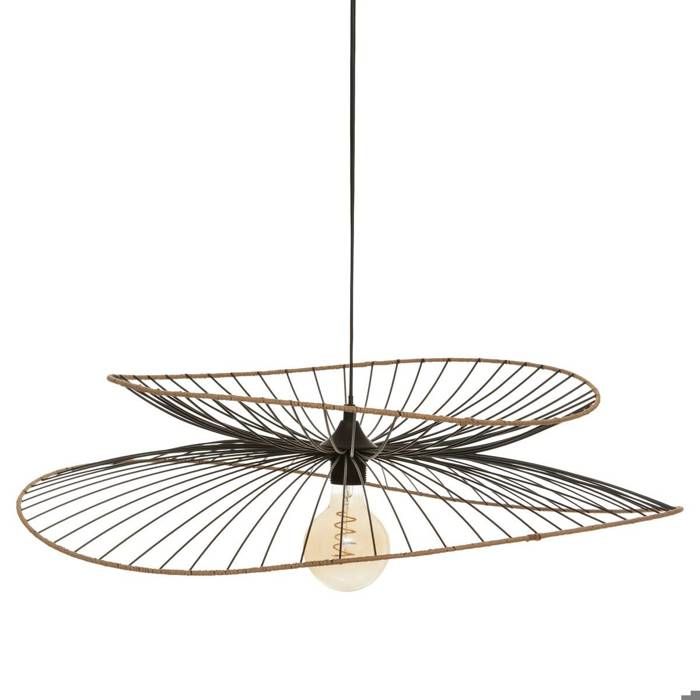 Suspension Alara métal noir D70cm - Atmosphera Créateur dintérieur