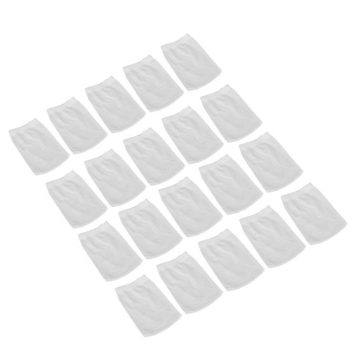 Chaussettes De Skimmer Pour Piscine - Lot De 20 - Nylon Fin Réutilisable - Filtre Feuilles, Cheveux, Saletés - Compatible Plupart Skimmers - 8
