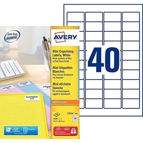 Étiquettes autocollantes vierges en rouleau 99,1 x 38,1 mm