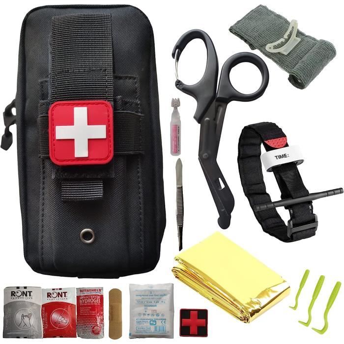 Trousse De Secours KUWUNG – 200 Pièces, 40 Types D’outils – Pour Voiture, Maison, Camping, Randonnée