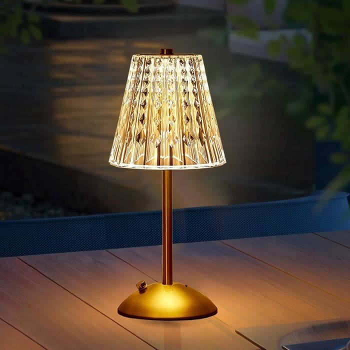 Lampe de Bureau Lampe de Chevet sans Fil Tactile Dimmable LED avec