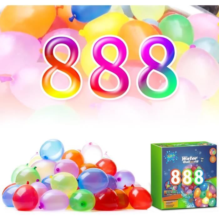 Miidou] Ballons à Eau Réutilisables à Fermeture Automatique 6x