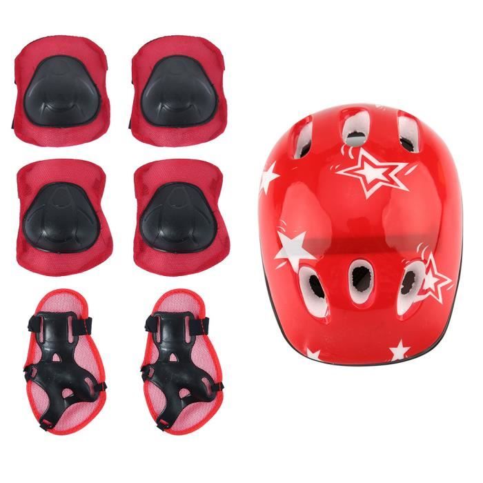 YJZQ Kit Protection 6 Pièces Enfant 3-5 Ans – Genoux, Coudes, Poignets, Pour Trottinette, Vélo, Roller, Skate, Taille S