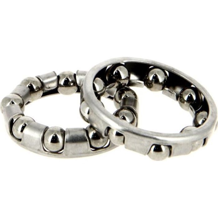 12 Cages à Billes Pour Vélo – 25mm Extérieur, 14.5mm Intérieur, 7 Billes – Pour Manivelles, Roues Arrière, Direction