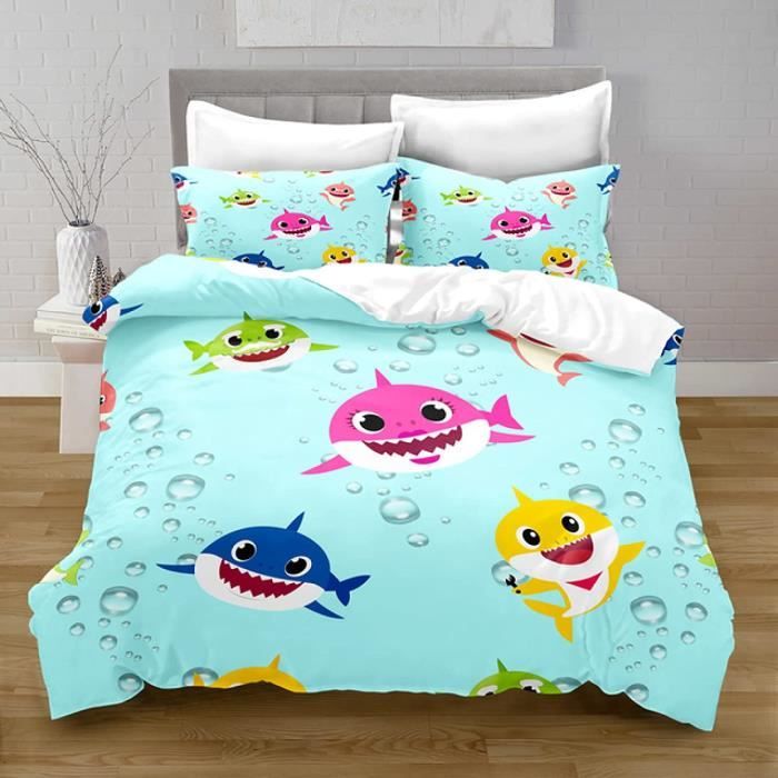 Housse de Couette Poisson De Dessin Animé En microfibre