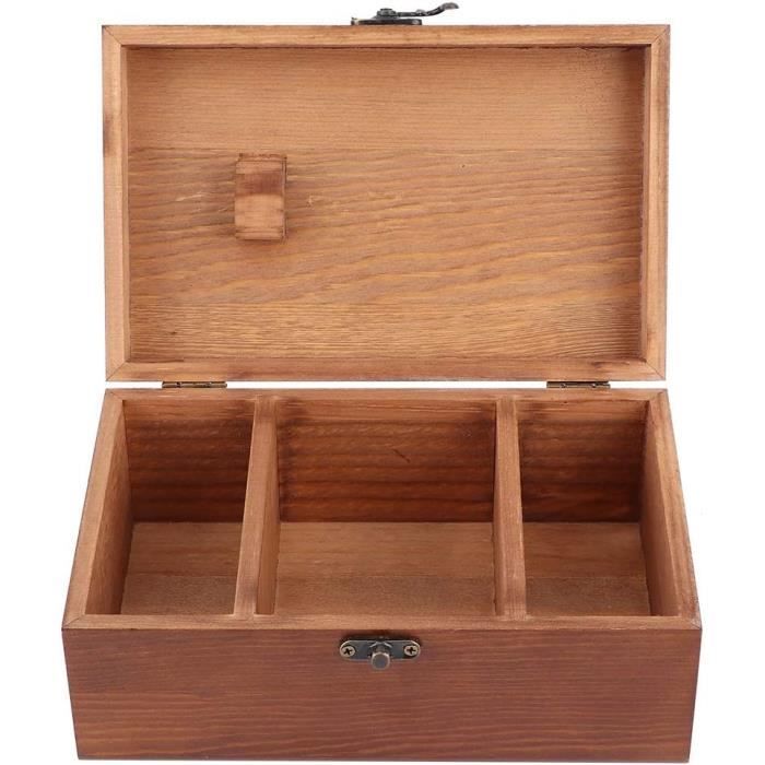 BOITE BIJOUX-CAVE A cigares en bois de rose massif toutes les arretes