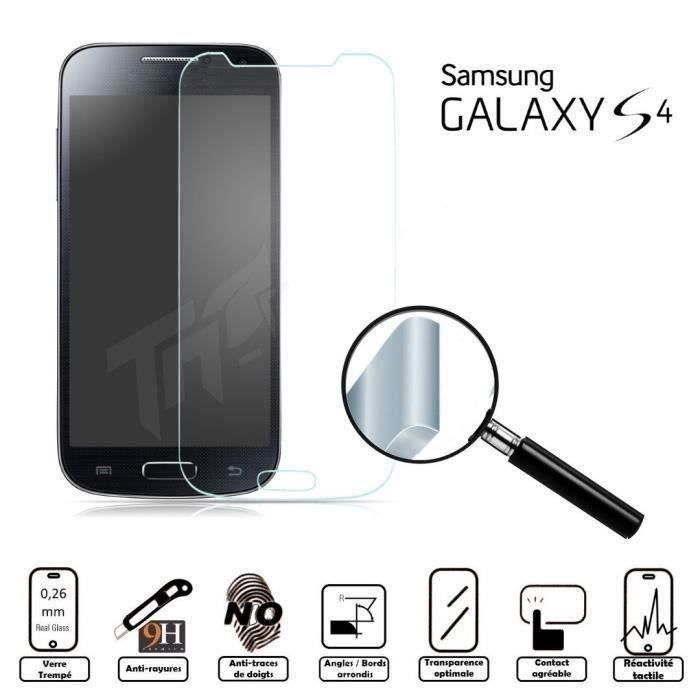 Film Protège Ecran Verre Trempé Samsung Galaxy S4 - Cdiscount Téléphonie