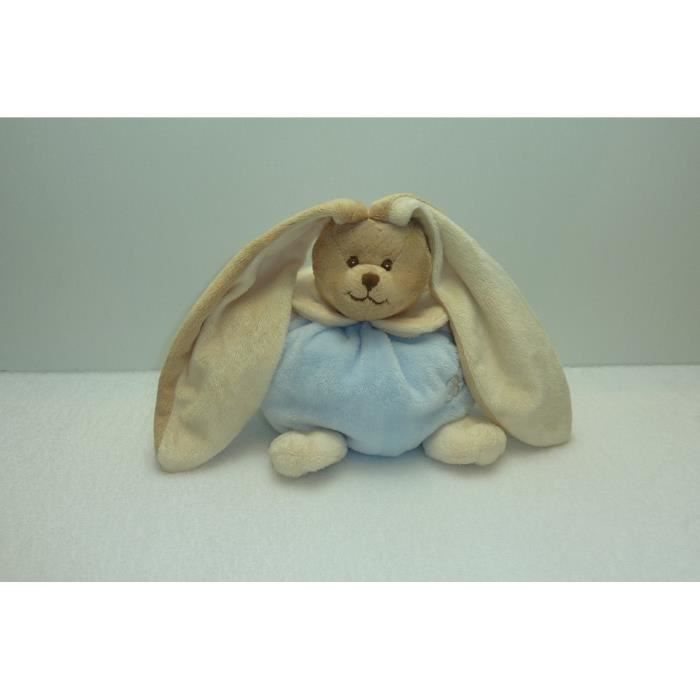 Doudou Lapin Peluche Bleu Creme Etat Neuf Bukowski Cdiscount Puericulture Eveil Bebe