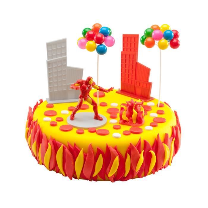 Decorations Pour Gateau Iron Man Cdiscount Jeux Jouets