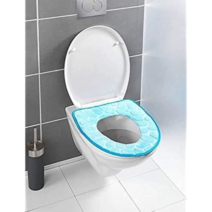 Abattant de toilette universel en polyester vert