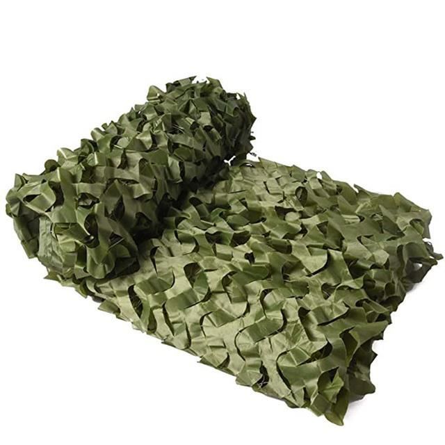 Filet De Camouflage Noir 6x6 Mètres - Tissu Oxford 210D - Protection Solaire Et Dissimulation Extérieure