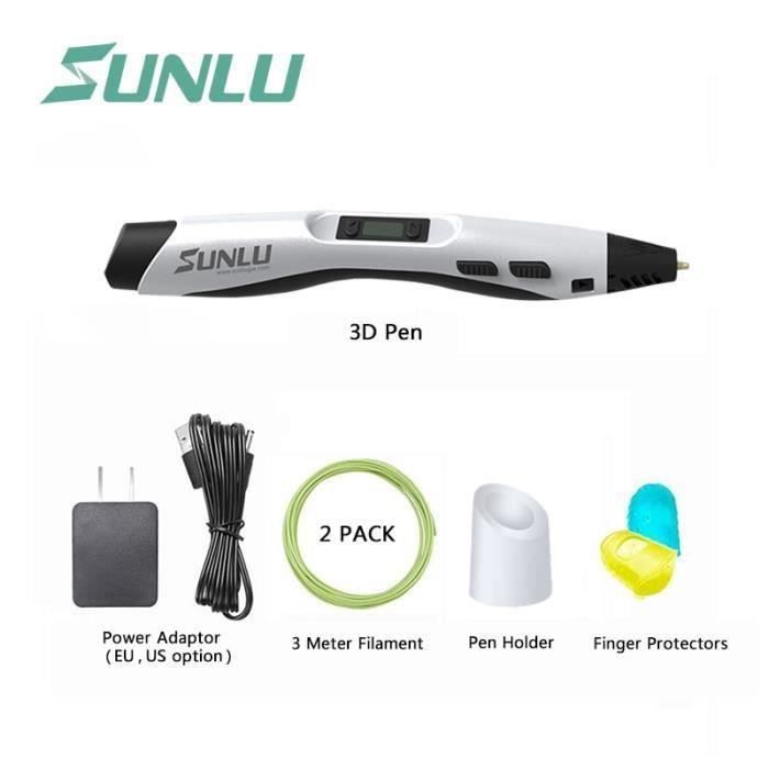 Stylo 3D,SUNLU 3D stylo SL 300 température réglable enfants gribouiller ...