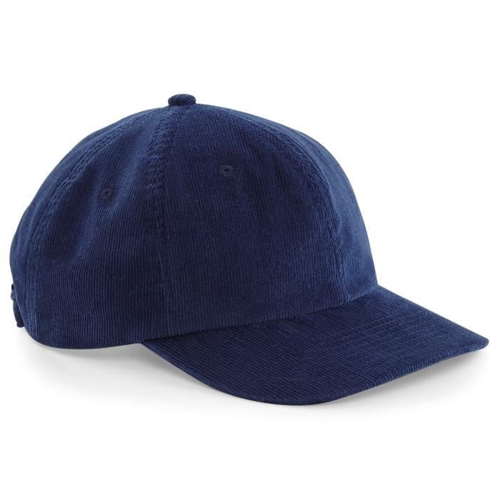 Casquette Beechfield 100% Coton - Unisexe Adulte, Réglable Par Sangle Scratch, Pour Broderie Personnalisation