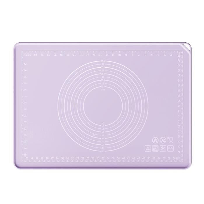 Tapis De Cuisson En Silicone 42 X 30 Cm - Antiadhésif, Mesures Imprimées - Pour Pâtisserie, Pizza, Biscuits - Résiste De -40°C à 230°C - 5