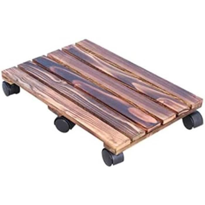 Chariot À Plantes Support De Plante Roulante Avec Roue, Support De Pot De Fleurs Rond À Roues