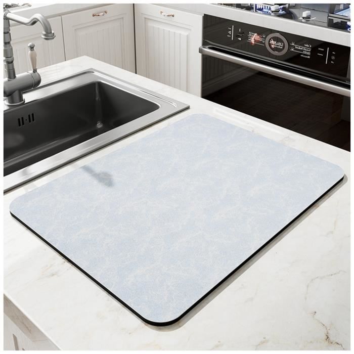 Tapis De Robinet En Diatomite Pour évier – Absorbant, Séchage Rapide, Lot De 2, 59,9 X 9,9 Cm
