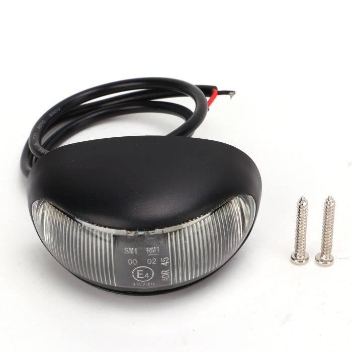 Feu de position latéral 1 paire DC12V 18 LEDs 3200K marqueur latéral Feu de position latéral 1 paire DC12V 18 LEDs 3200K marqueur latéral