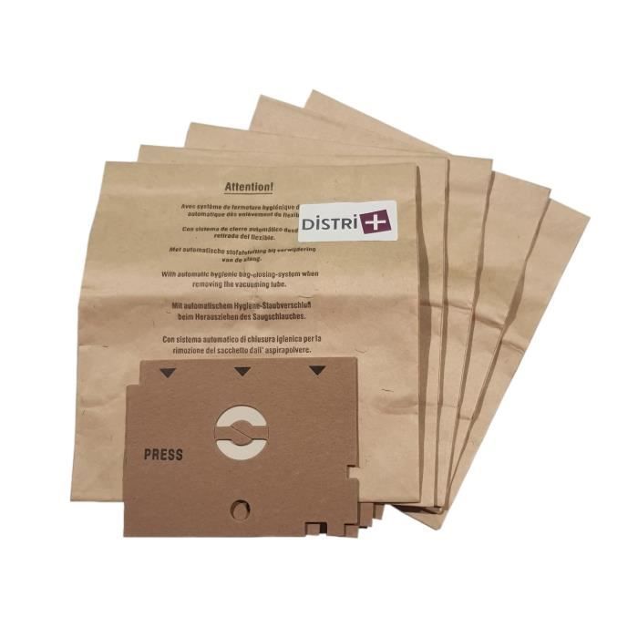 sac aspirateur compatible : rowenta spacio, zr42.0, rs600 à rs652 - la pochette de 5 sacs papier