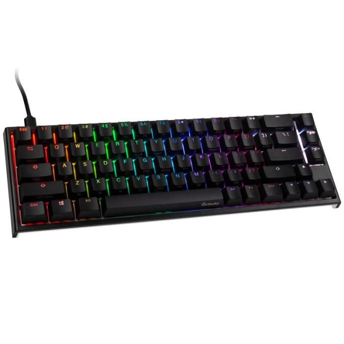 Ducky - Ducky ONE 2 SF Gaming Tastatur, MX-Brown, RGB LED - schwarz (US) - Couleur:Noir