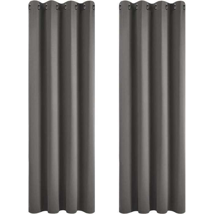 DONREN Lot De 2 Rideaux Occultants Pour Petite Fenêtre - Isolation Thermique - Pour Camping-car (106,7 Cm De Large X 76,2 Cm De Long, Beige Crème