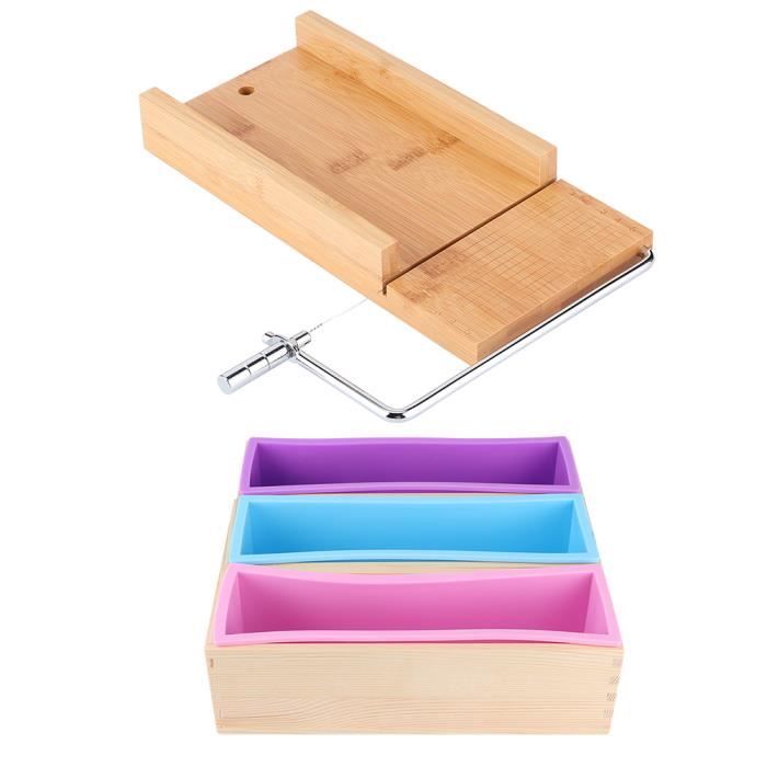 Moule à Savon Rectangulaire En Silicone – Avec Séparateur, Résiste De -40°C à 230°C