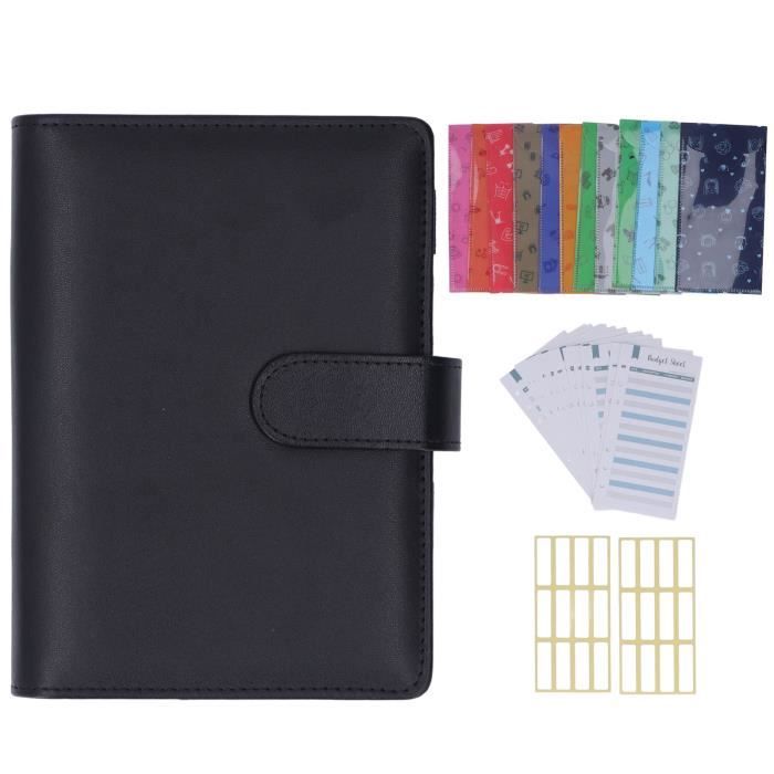 Fdit classeur de budget en cuir A6 PU A6 Budget Binder Polyvalent 6 Fdit classeur de budget en cuir A6 PU A6 Budget Binder Polyvalent 6
